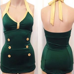 Vintage inspired swim suit